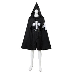 Erwachsene Mittelalter Kostüm Templerorden Umhang Malteserritter Robe mit Malteserkreuz