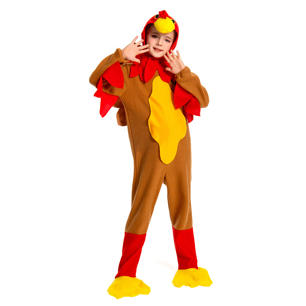 Kinder Türkei Cosplay Kostüm Outfits Halloween Karneval Anzug Thanksgiving Tier Performance Kostüm