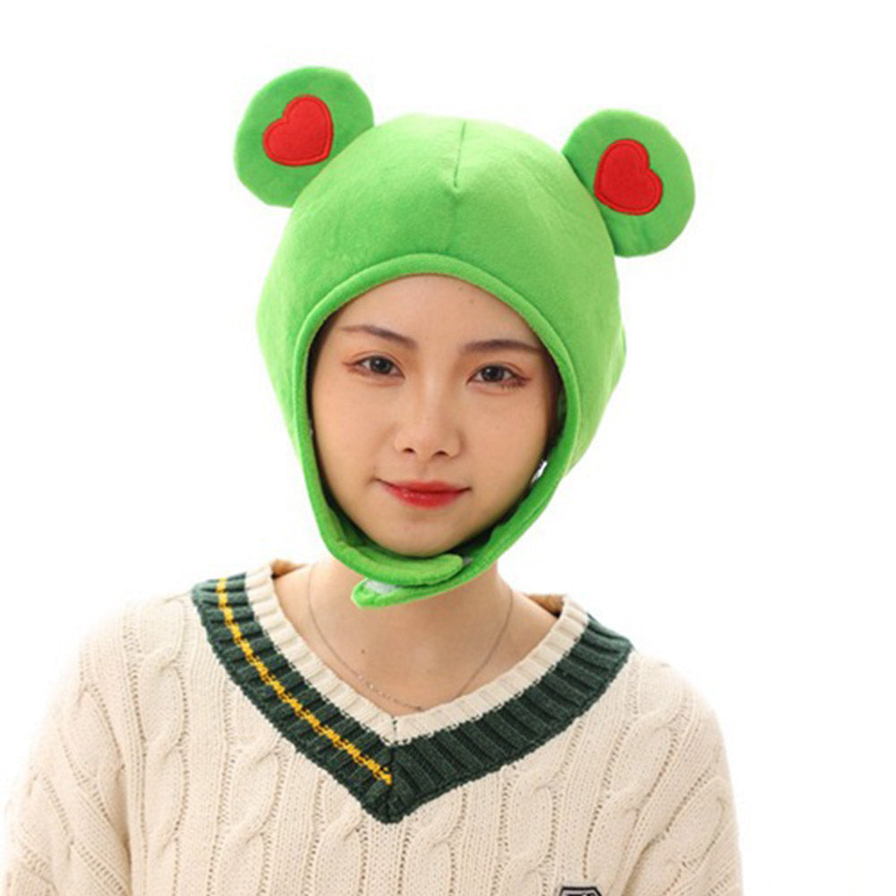 Frosch Hut Cosplay Plüsch Hut Mütze Halloween Karneval Kostüm Zubehör