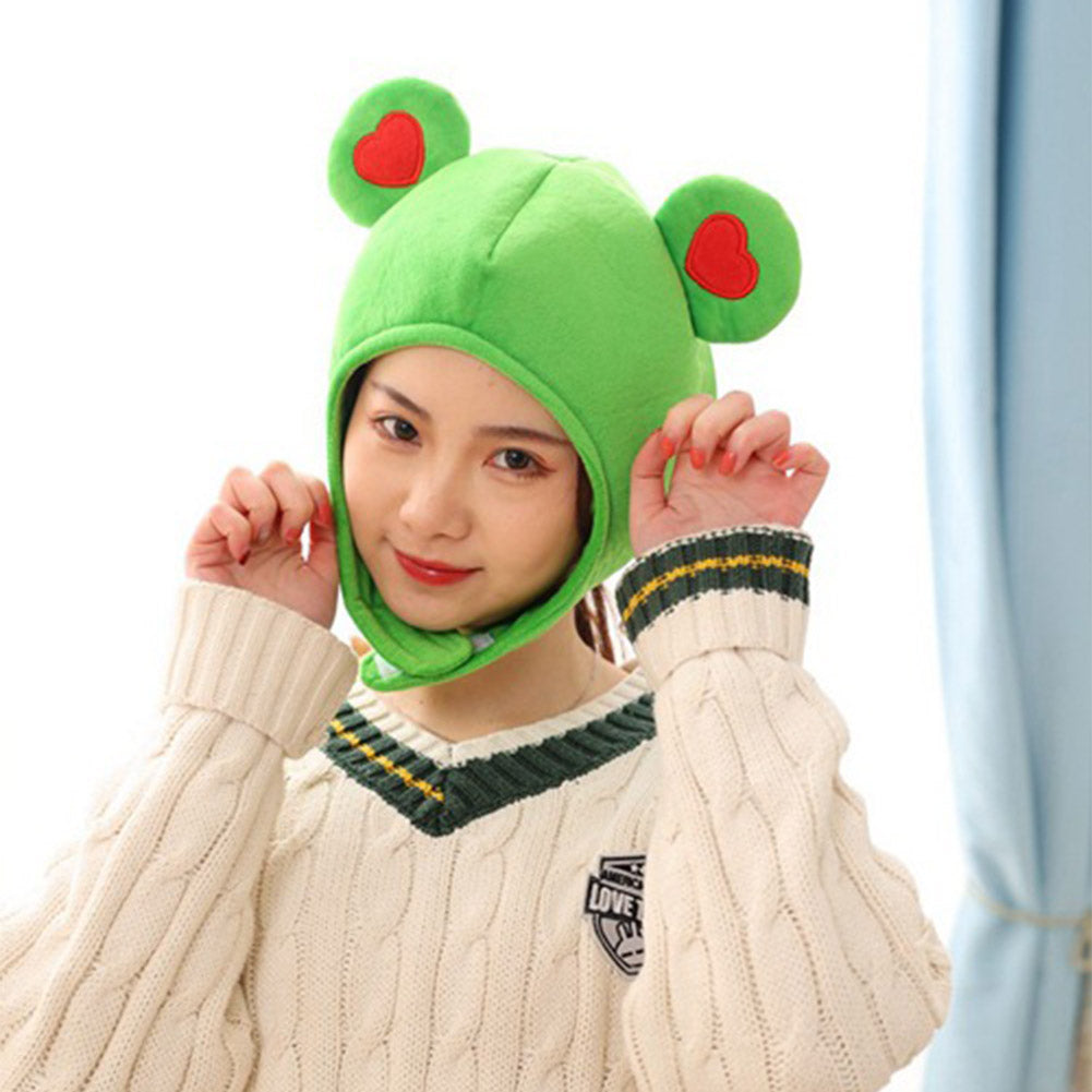 Frosch Hut Cosplay Plüsch Hut Mütze Halloween Karneval Kostüm Zubehör