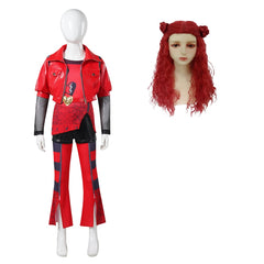 Kinder Mädchen Descendants: The Rise of Red Cosplay Kostüm Outfits Halloween Karneval Anzug Red