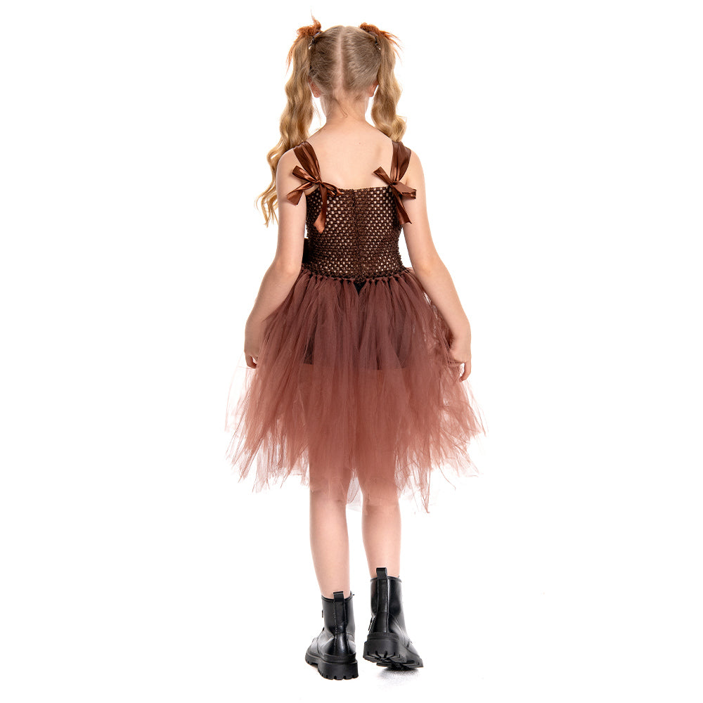 Kinder Mädchen tutu Kleid Chewbacca Cosplay Kostüm Outfits Fantasia Halloween Karneval Party Verkleidung Anzug