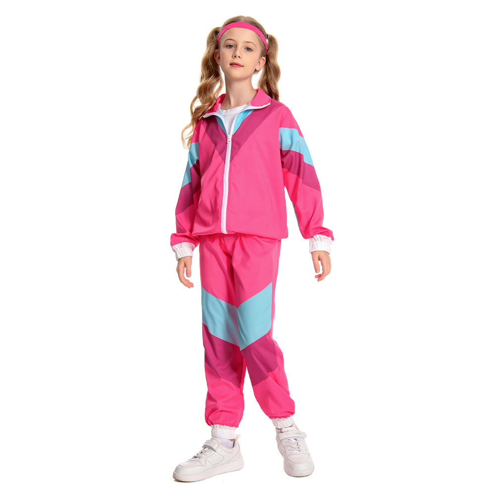 Kinder Retro 80 90S Hip hop Sportkleidung Cosplay Kostüm Outfits Halloween Karneval Anzug