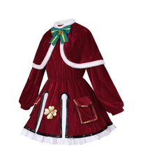 Kinder Mädchen Genshin Impact Klee Kostüm Weihnachten Kleid