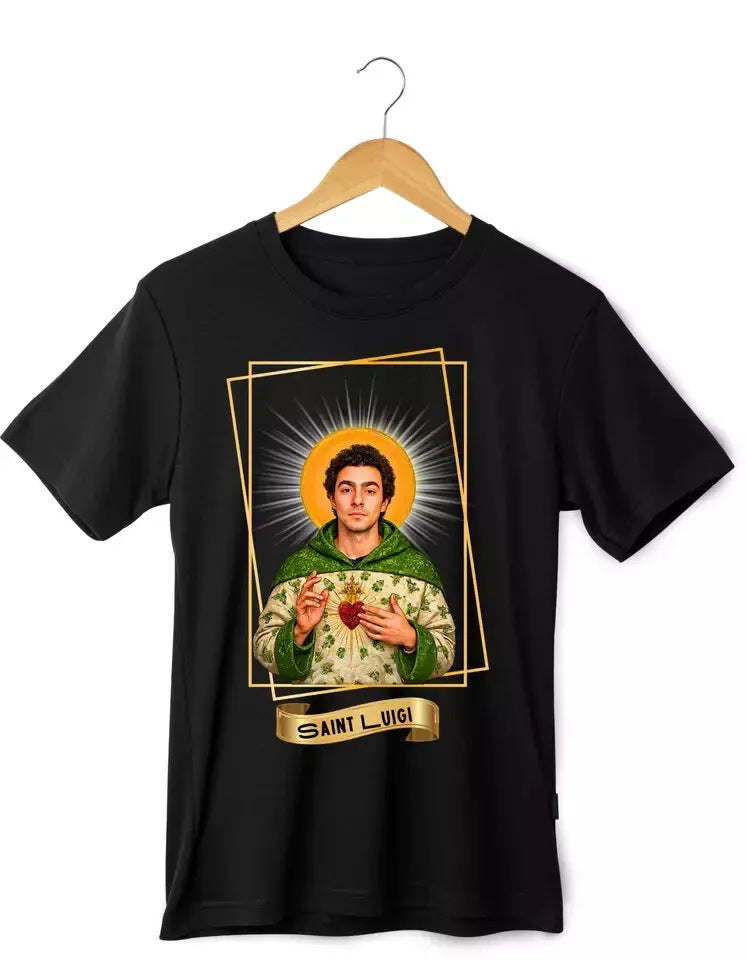 unisex Erwachsene 2025 Saint Luigi Mangione Patron Saint Of Fafo T-shirt