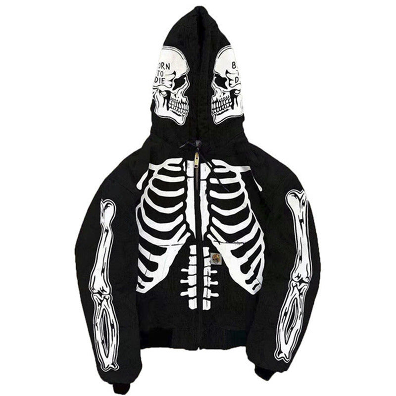 Dark Mikkel Kinder Cosplay Kostüm Outfits Halloween Karneval Anzug Skull 3D Druck Kinder Zip Hooded Sweatshirt