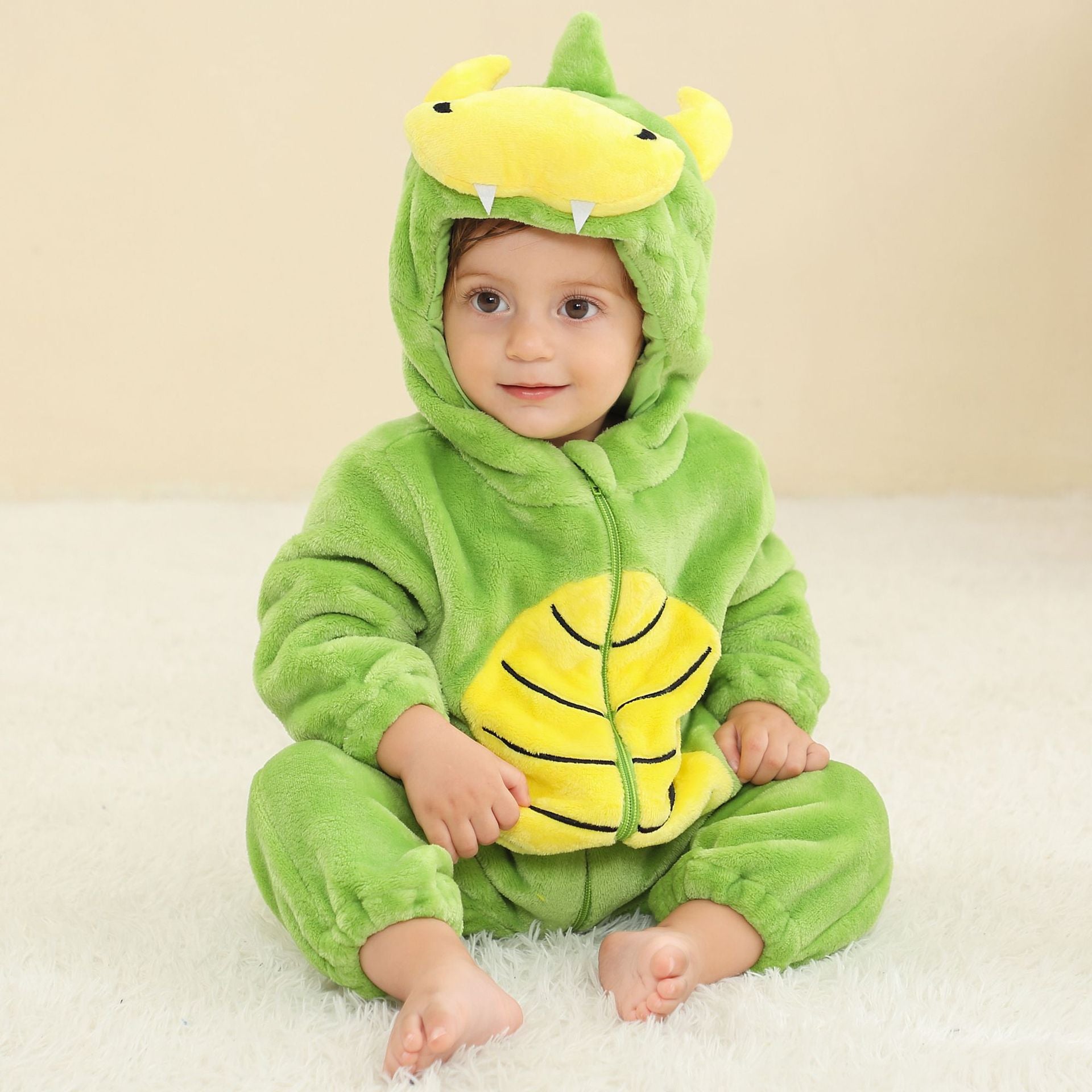 Kinder Tier Kostüm Onesie Krabbelanzug Baby plus Größe Krabbelanzug Säugling Flanell Krabbelanzug