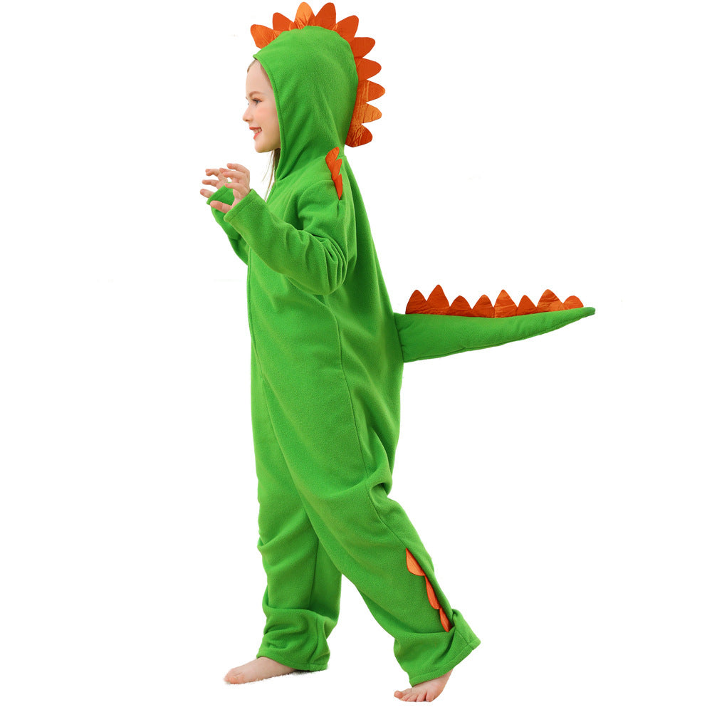 Kinder Halloween Kostüm niedlicher Dinosaurier Tier Pelz Kostüm Bühnenshow cosplay