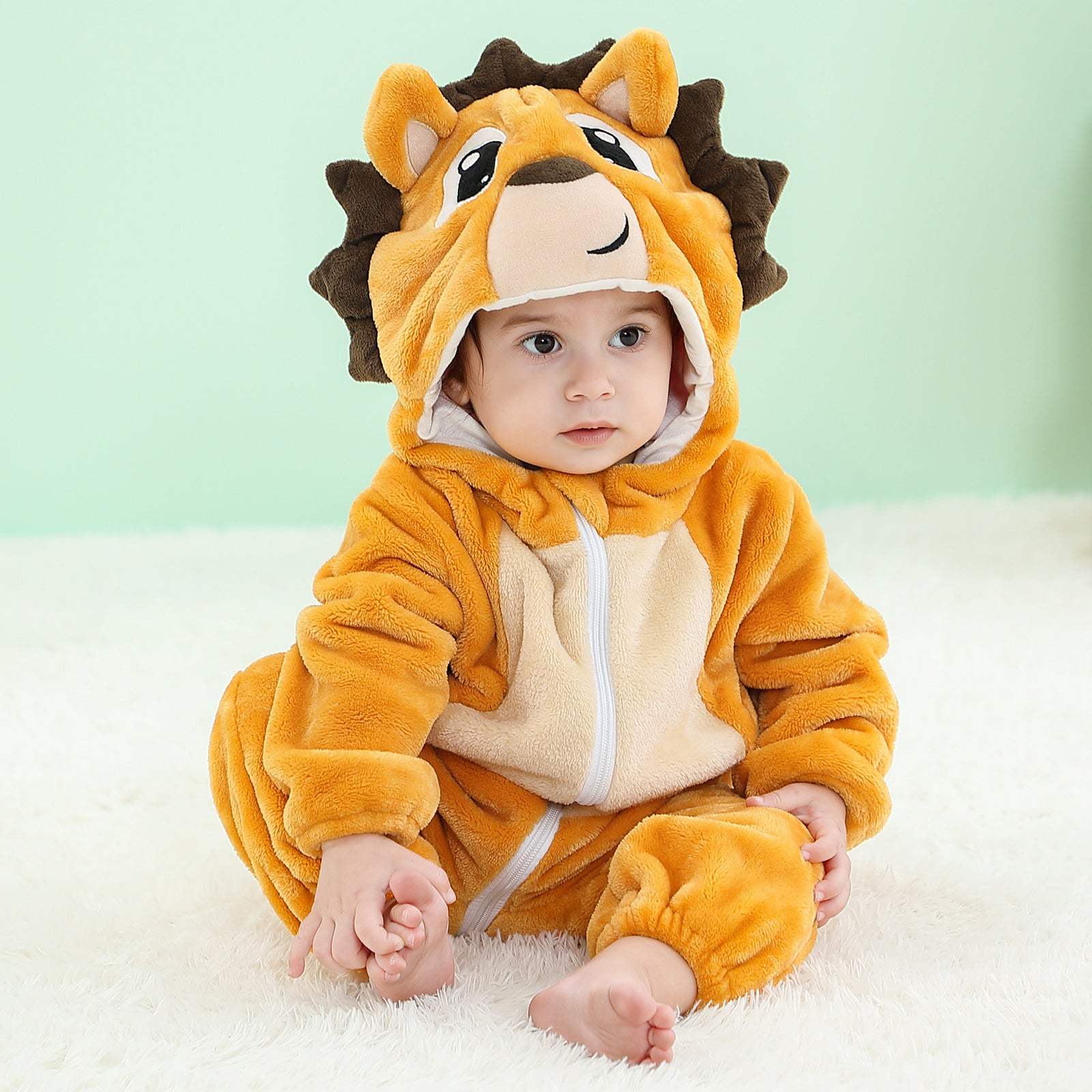 Kinder Tier Kostüm Onesie Krabbelanzug Baby plus Größe Krabbelanzug Säugling Flanell Krabbelanzug