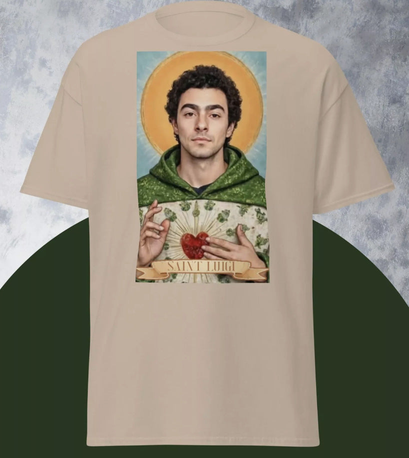 unisex Erwachsene 2025 Saint Luigi Mangione Patron Saint Of Fafo T-shirt