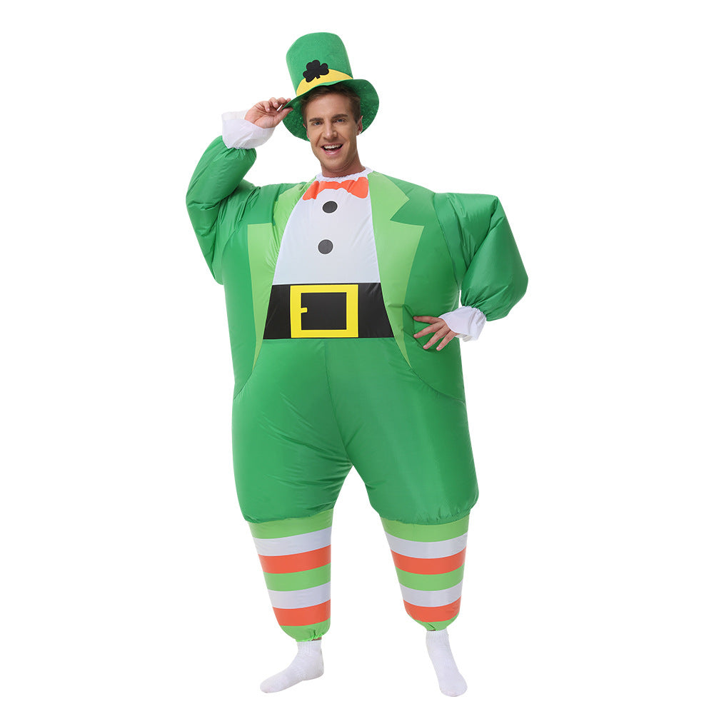 St. Patrick Cosplay Aufblasbares Kostüm Aufblasen Fancy Party Halloween Karneval Party Anzug