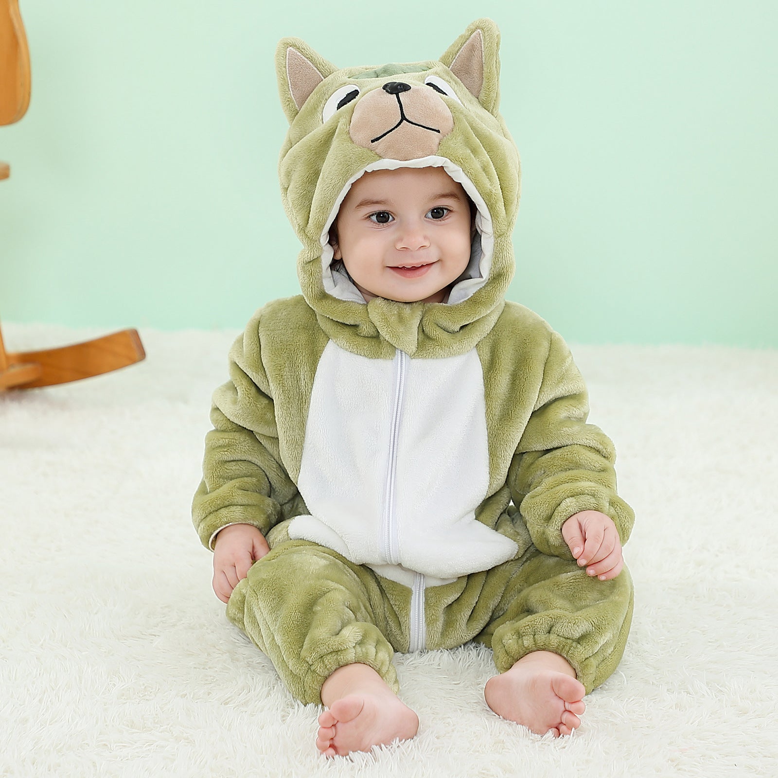 Kinder Tier Kostüm Onesie Krabbelanzug Baby plus Größe Krabbelanzug Säugling Flanell Krabbelanzug