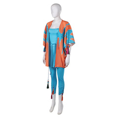 Damen Retro Style ABBA Cosplay Kostüm Outfits Halloween Karneval Anzug Anni-Frid Synni Lyngstad