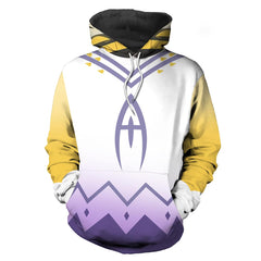 Herren Hazbin Hotel Adam Cosplay Hoodie 3D Druck Sweatshirt mit Kapuze Streetwear Pullover