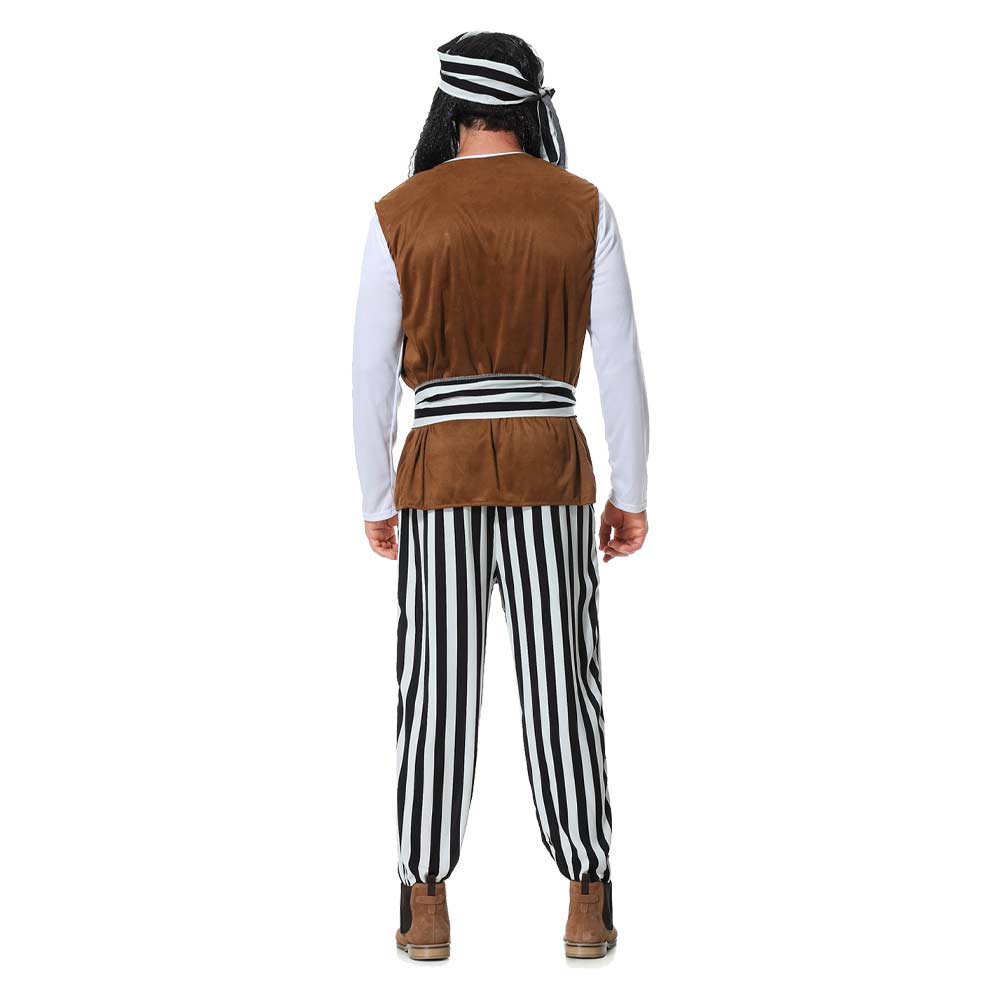 Herren piraten Cosplay Kostüm Outfits Halloween Karneval Anzug