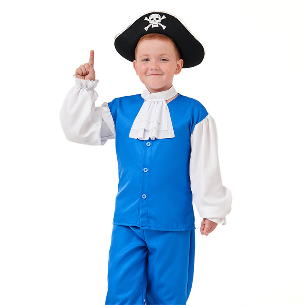 Kinder Cosplay Kostüm Outfits Halloween Karneval Anzug Pirat Kapitän Wikinger-Outfit