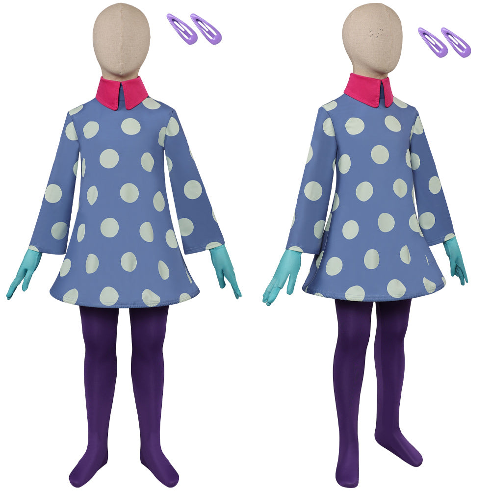 Kinder Mädchen alles steht kopf 2 Envy Cosplay Kostüm Outfits Halloween Karneval Anzug