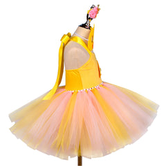 Kinder Mädchen Ente flauschiger Rock Tutu Kleid Cosplay Kostüm Outfits Halloween Karneval Anzug