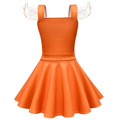 Kinder Mädchen Grünes Licht 123 Kleid Squid Game Cosplay Kostüm Outfits Halloween Karneval Anzug