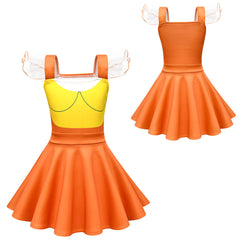 Kinder Mädchen Grünes Licht 123 Kleid Squid Game Cosplay Kostüm Outfits Halloween Karneval Anzug