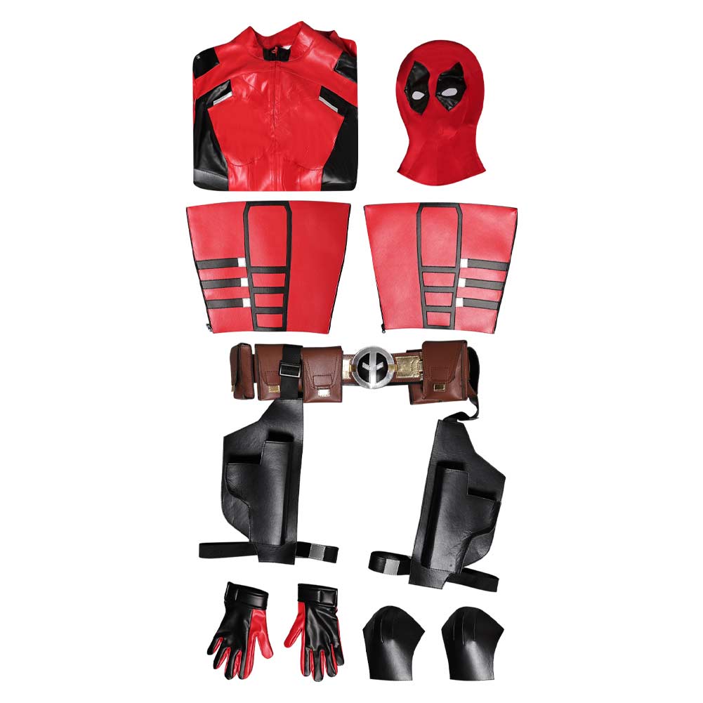 Kinder Mädchen Jumpsuit Deadpool Dead Cosplay Kostüm Outfits Halloween Karneval Anzug