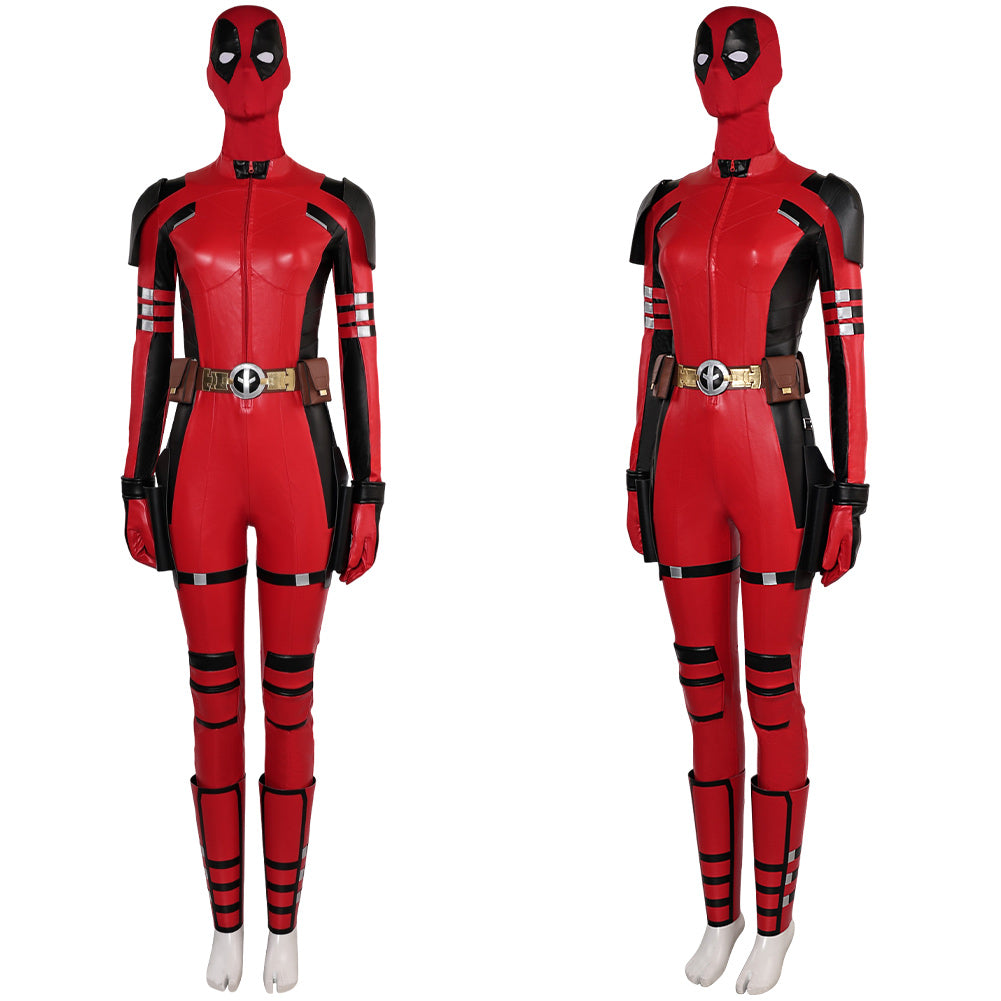 Kinder Mädchen Jumpsuit Deadpool Dead Cosplay Kostüm Outfits Halloween Karneval Anzug