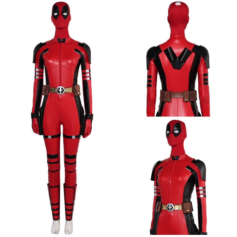 Kinder Mädchen Jumpsuit Deadpool Dead Cosplay Kostüm Outfits Halloween Karneval Anzug