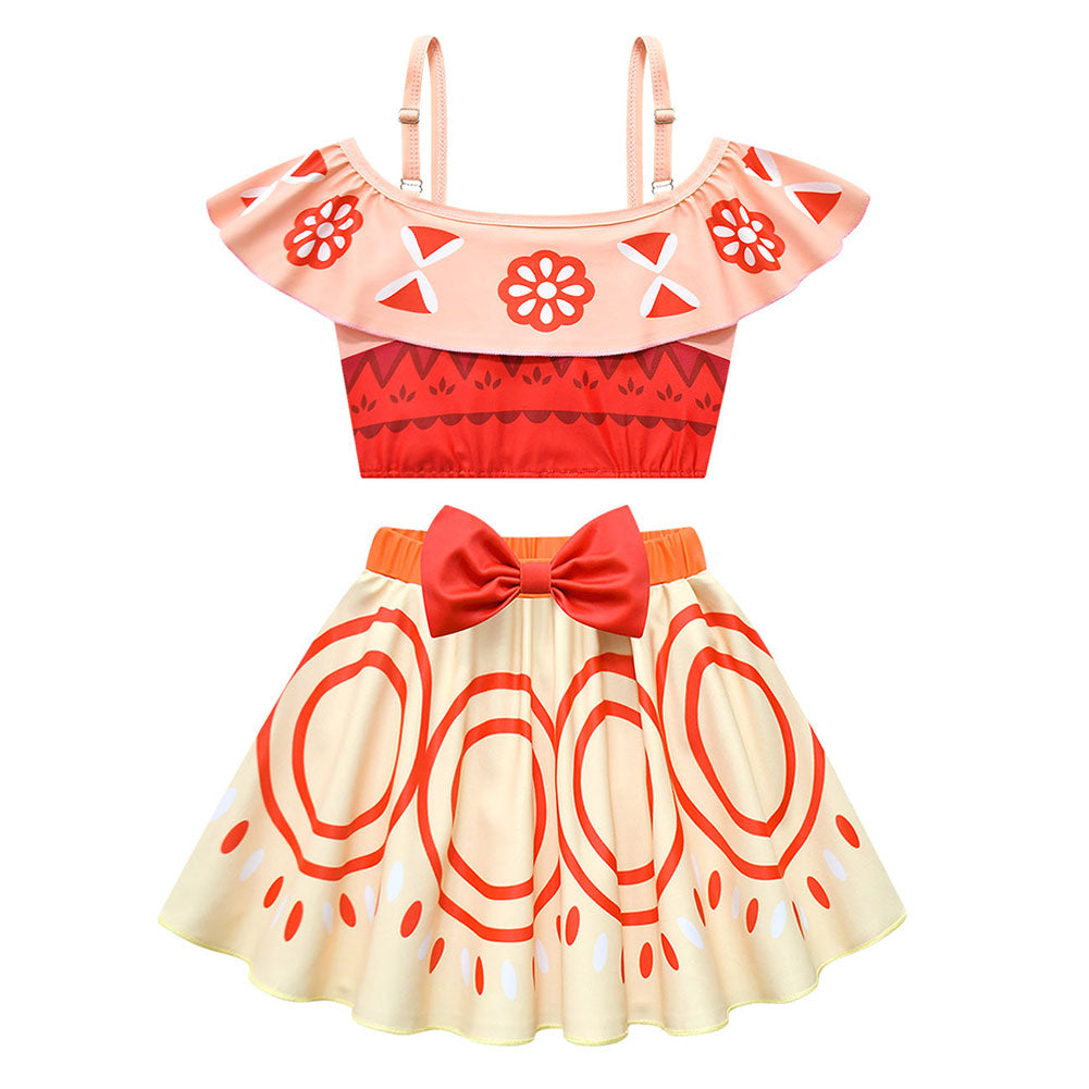 Kinder Mädchen Kleid Cosplay Kostüm Outfits Halloween Karneval Anzug Moana