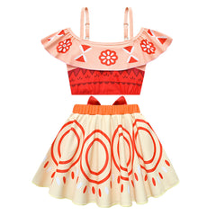 Kinder Mädchen Kleid Cosplay Kostüm Outfits Halloween Karneval Anzug Moana