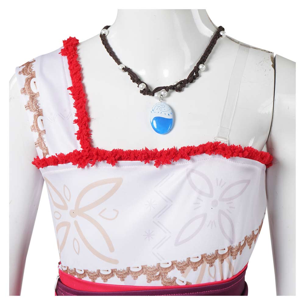 Kinder Mädchen Kleid Moana Cosplay Kostüm Outfits Halloween Karneval Anzug