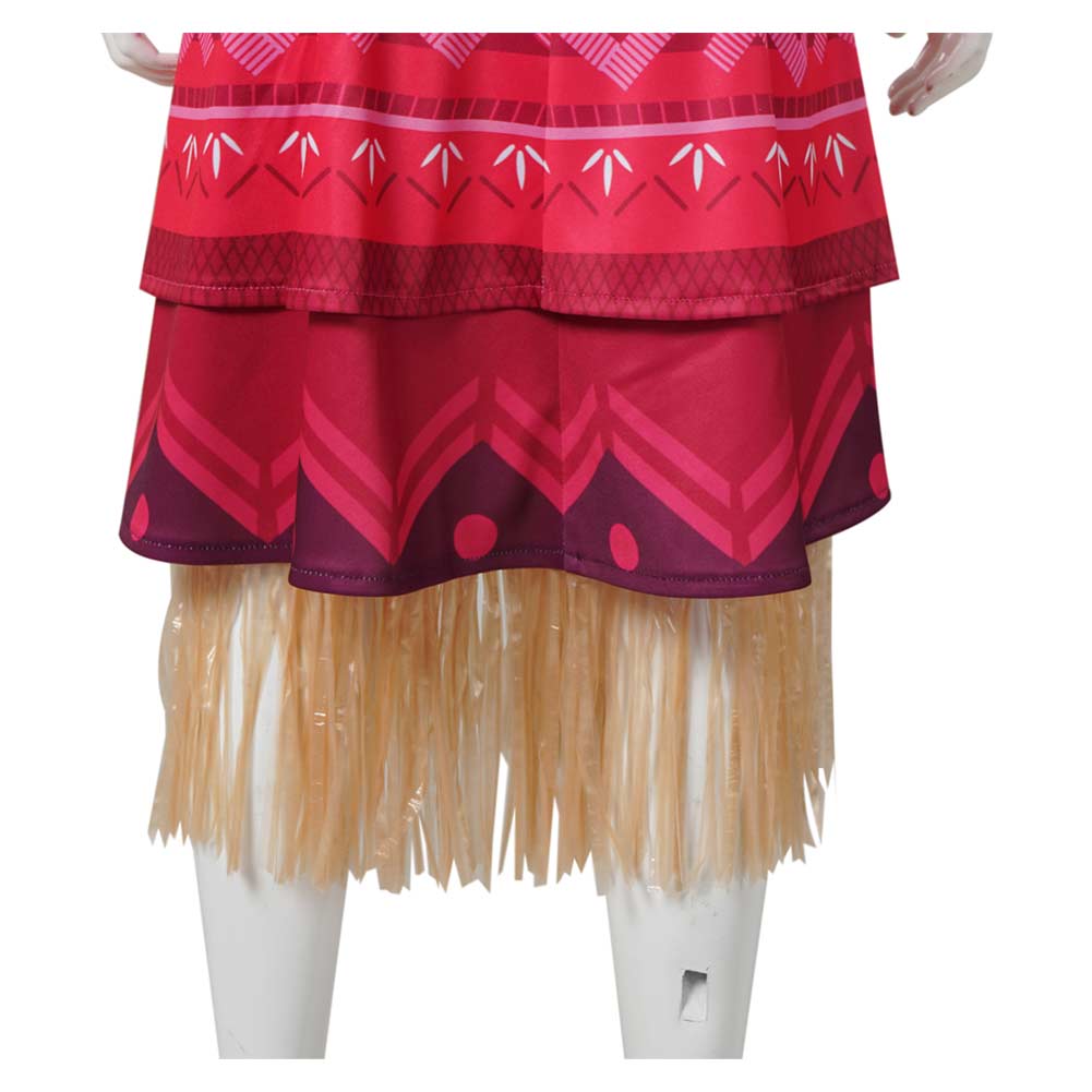 Kinder Mädchen Kleid Moana Cosplay Kostüm Outfits Halloween Karneval Anzug