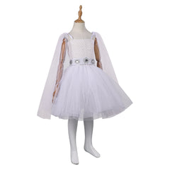 Kinder Mädchen Kleid SW cos Prinzessin Leia Cosplay Kostüm Outfits Halloween Karneval Anzug