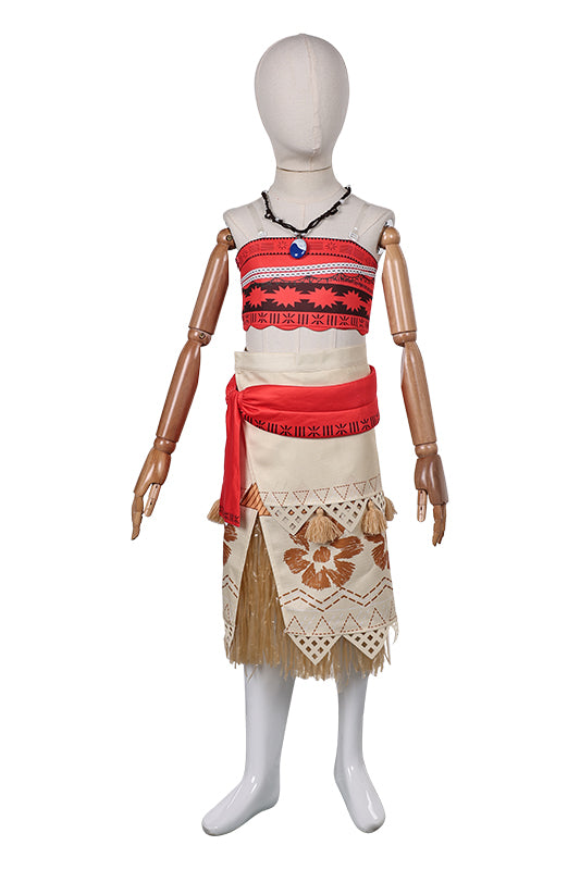 Kinder Mädchen Moan Kleid cosplay Kostüm Moana Rock cos