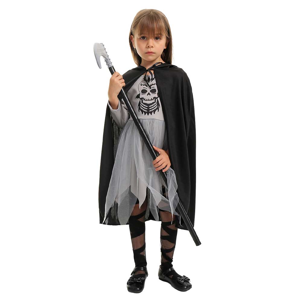 Kinder Mädchen Tod Cosplay Kostüm Outfits Halloween Karneval Anzug