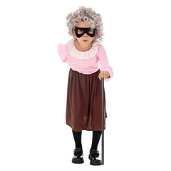 Kinder Mädchen Welttag des Buches Cosplay Kostüm Outfits Halloween Karneval Anzug Gangsta Oma Burglar Bill