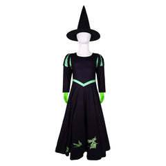 Kinder Mädchen Wicked Elphaba Cosplay Kostüm Outfits Halloween Karneval Anzug