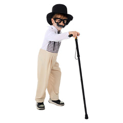 Kinder Opa Gentleman Cosplay Kostüm Outfits Halloween Karneval Anzug