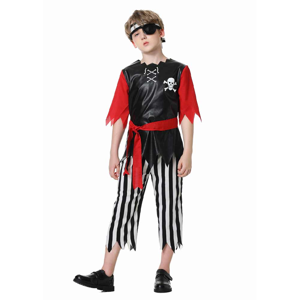 Kinder Pirat Cosplay Kostüm Outfits Halloween Karneval Anzug