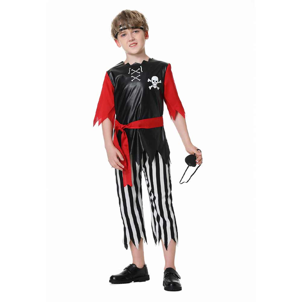 Kinder Pirat Cosplay Kostüm Outfits Halloween Karneval Anzug