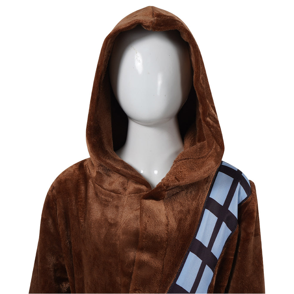 Kinder SW Chewbacca Brauner Bademantel Cosplay Kostüm Outfits Halloween Karneval Anzug