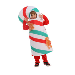 Kinder Weihnachten Süßigkeiten Cosplay Kostüm Outfits Halloween Karneval Anzug