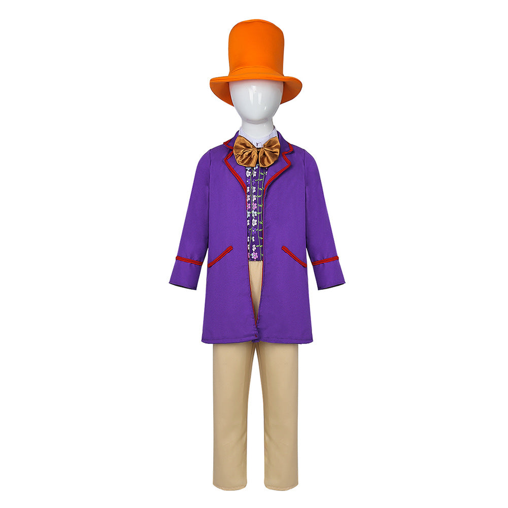 Kinder Wonka Cosplay Kostüm Outfits Halloween Karneval Anzug