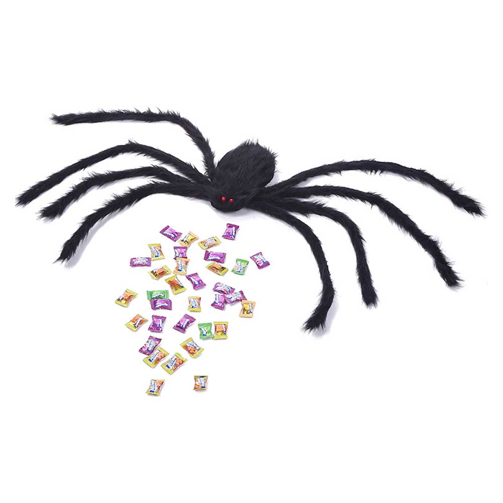 Kreative Süßigkeiten Tasche Spinne Make-up Ball Requisiten Halloween Party Bunte Riemen Große Spinne