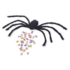 Kreative Süßigkeiten Tasche Spinne Make-up Ball Requisiten Halloween Party Bunte Riemen Große Spinne