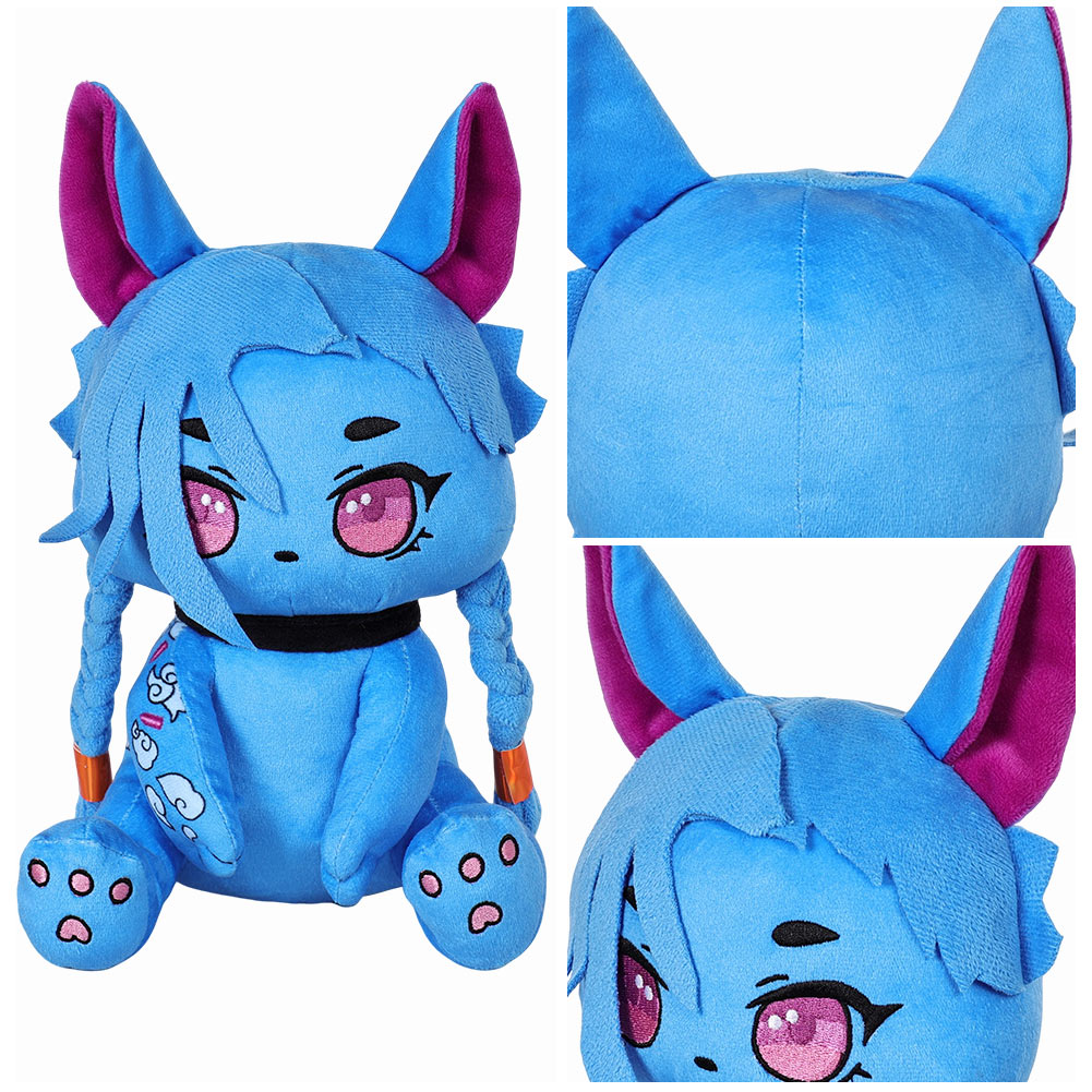 League of Legends Jinx Plüschpuppe: Niedliche Katzenpuppe Puppe Geschenk