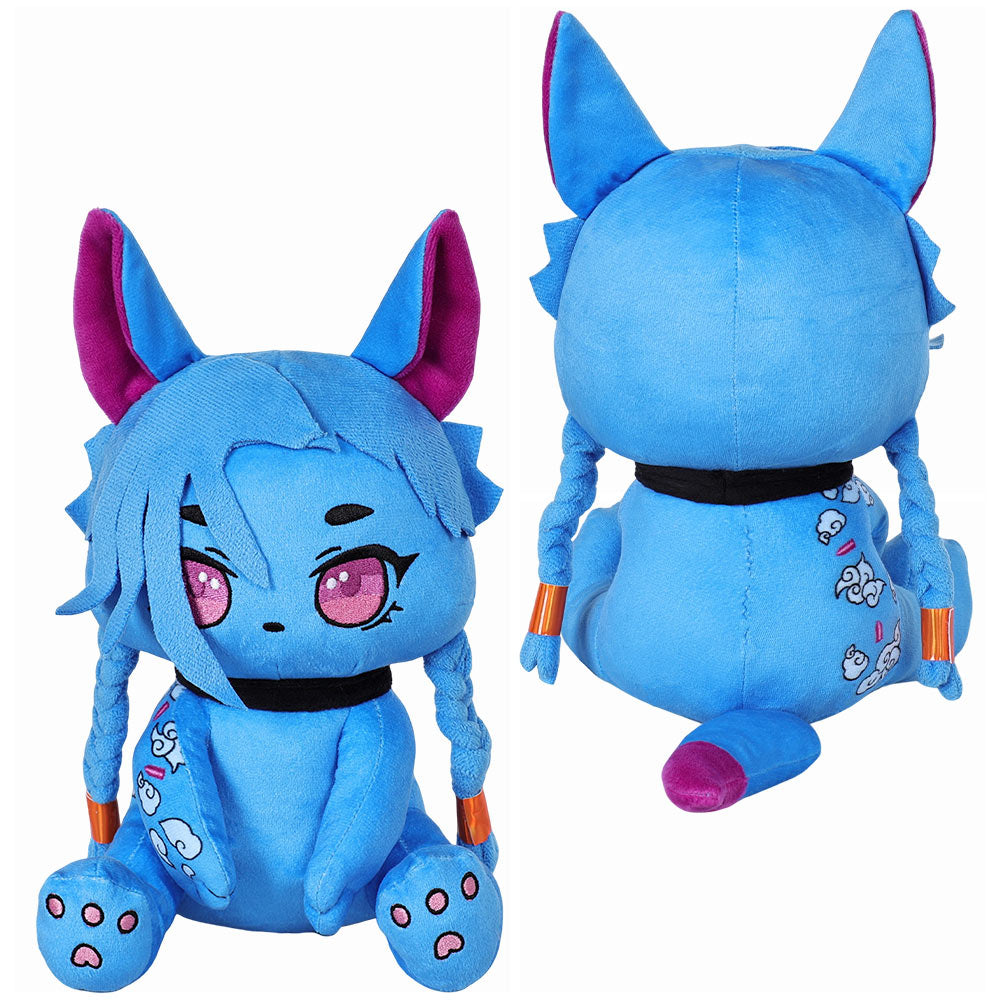 League of Legends Jinx Plüschpuppe: Niedliche Katzenpuppe Puppe Geschenk