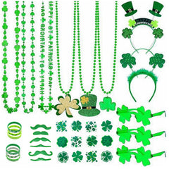 St. Patrick‘s Day Clover Hat Irish Festival Party Hat Clover Hat Set