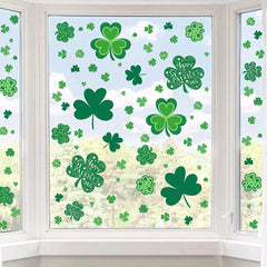 St. Patrick‘s Day window display window glass Irish Festival wall stickers