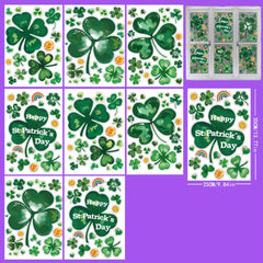 St. Patrick‘s Day window display window glass Irish Festival wall stickers