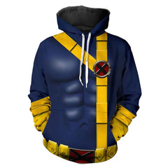 unisex Cyclops Cosplay Hoodie 3D Druck Sweatshirt mit Kapuze Pullover